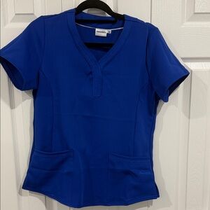 Women's royal Blue scrub set
